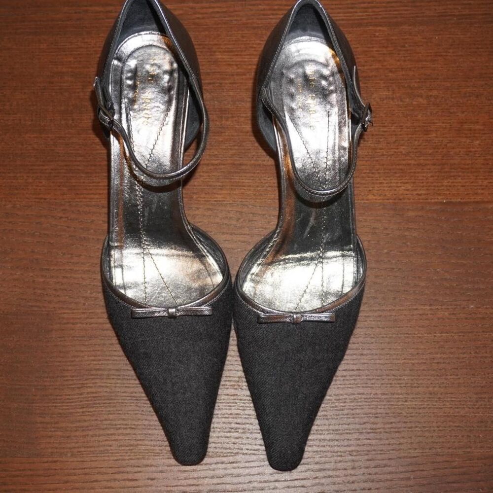 Kate-spade-new-york Women's Black and Grey Courts